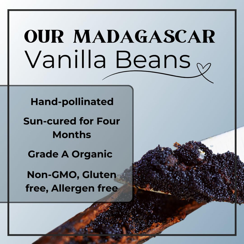 Vraie Joie Co Madagascar vanilla sugar for baking and frostings.