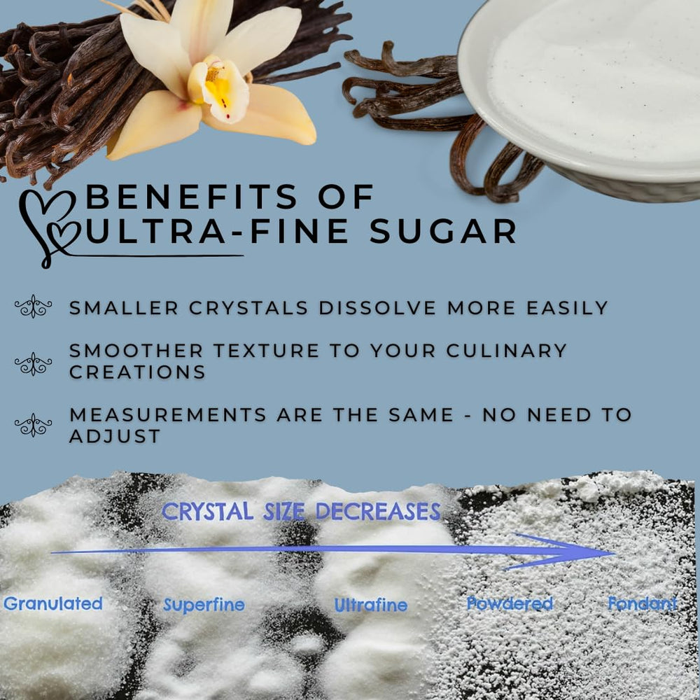 Vraie Joie Co vanilla sugar on cookies and scones for natural sweetness.