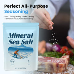 Vrixlanua mineral sea salt added to baking for balanced flavor