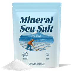 Vrixlanua Mineral Sea Salt crystal close-up highlighting natural texture and minerals