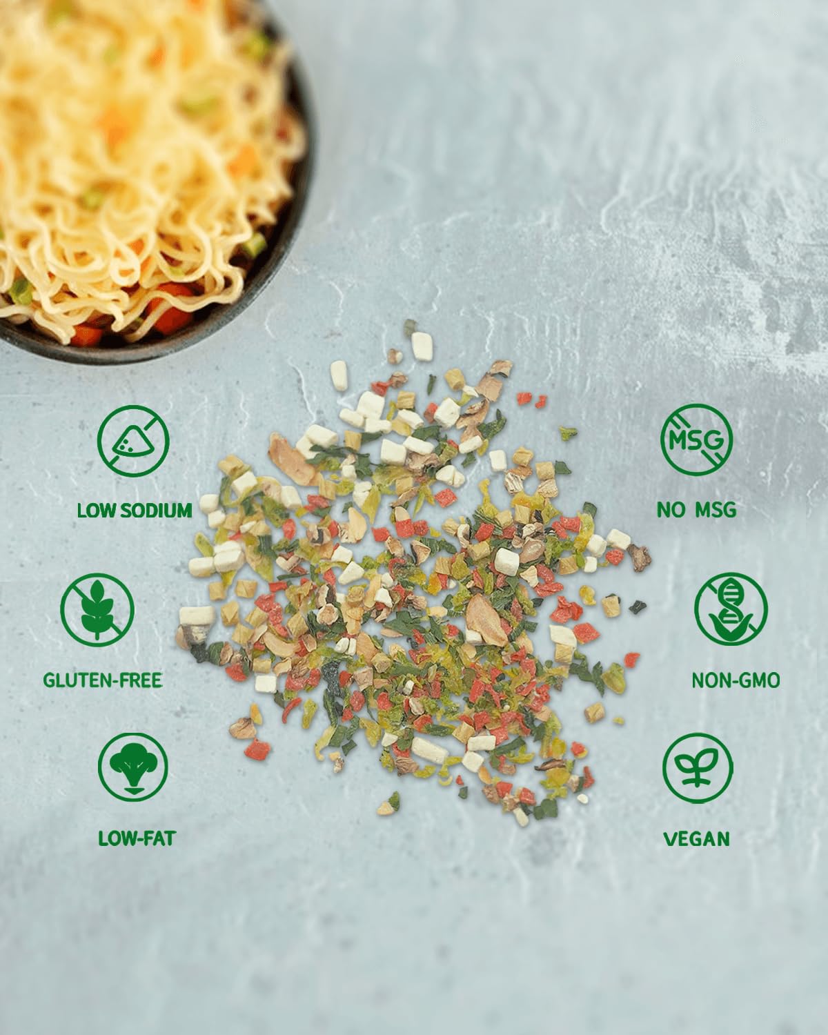 vSlice gluten-free vegan ramen toppings suit plant-based meals.