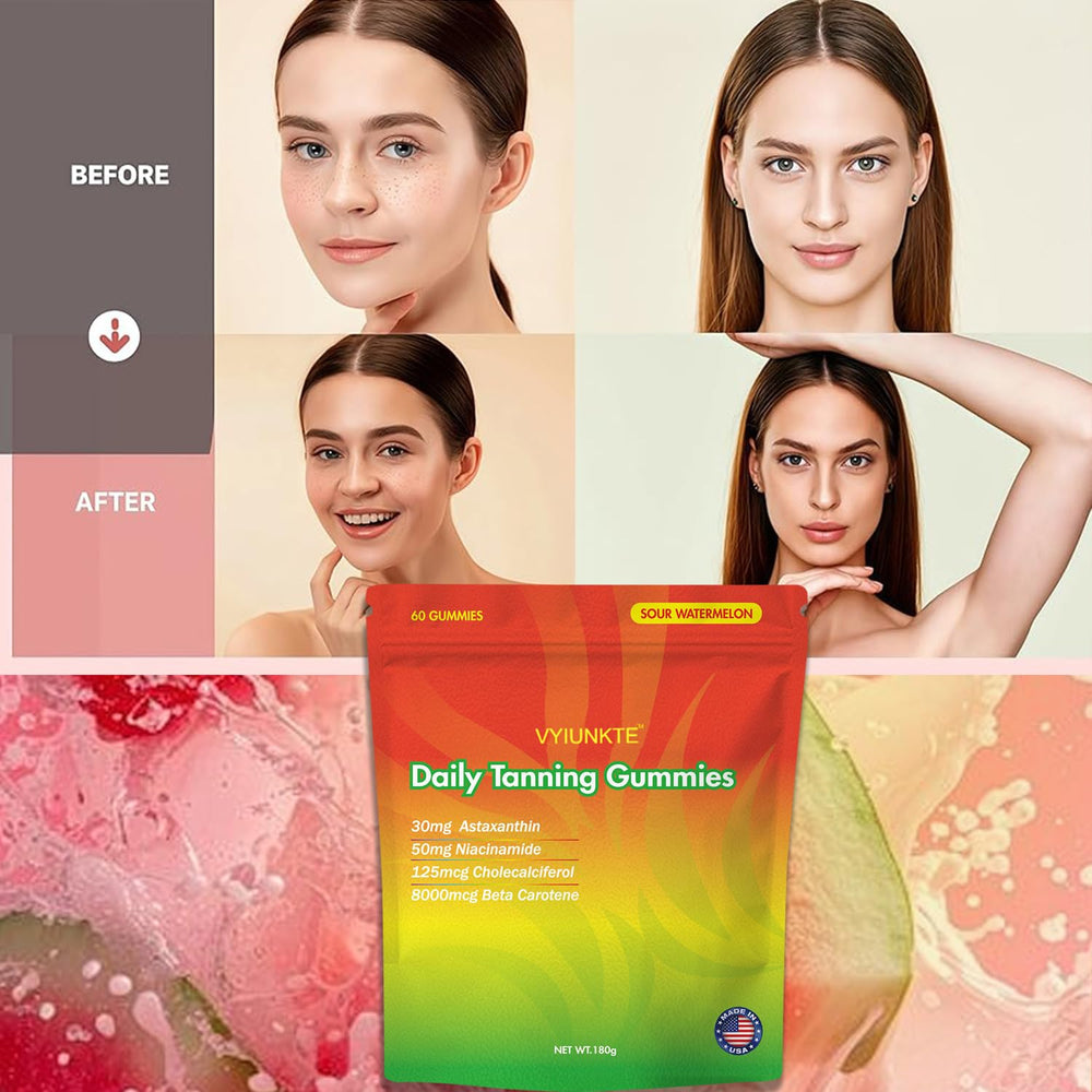 VYIUNKTE vegan formulation packaging emphasizing sugar-free and non-GMO.