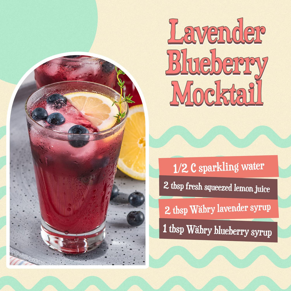 Wäbry Lavender Syrup over shaved ice for refreshing snow cones.