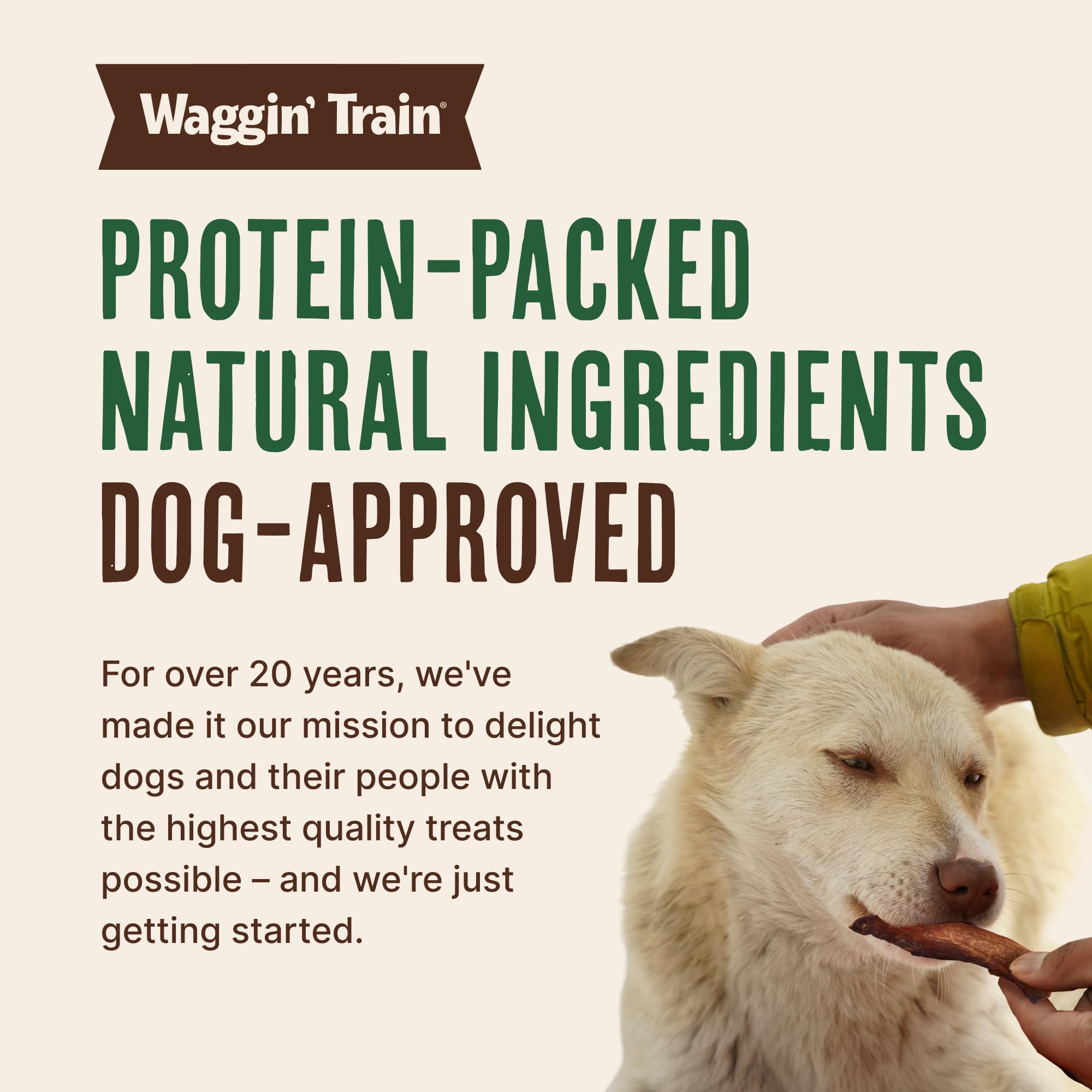 Grain-free and corn-free Waggin' Train duck jerky treat