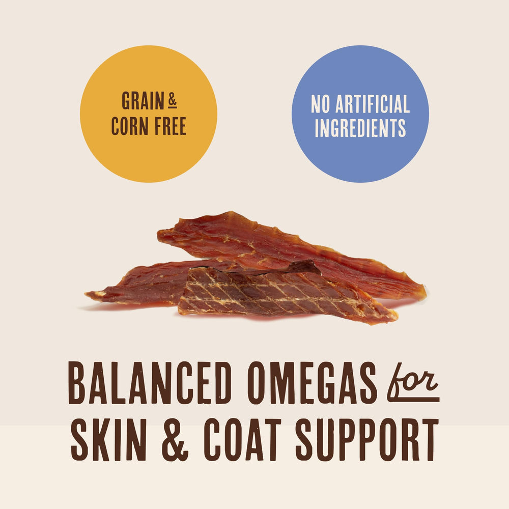 Waggin' Train jerky features prebiotic fiber for digestion support