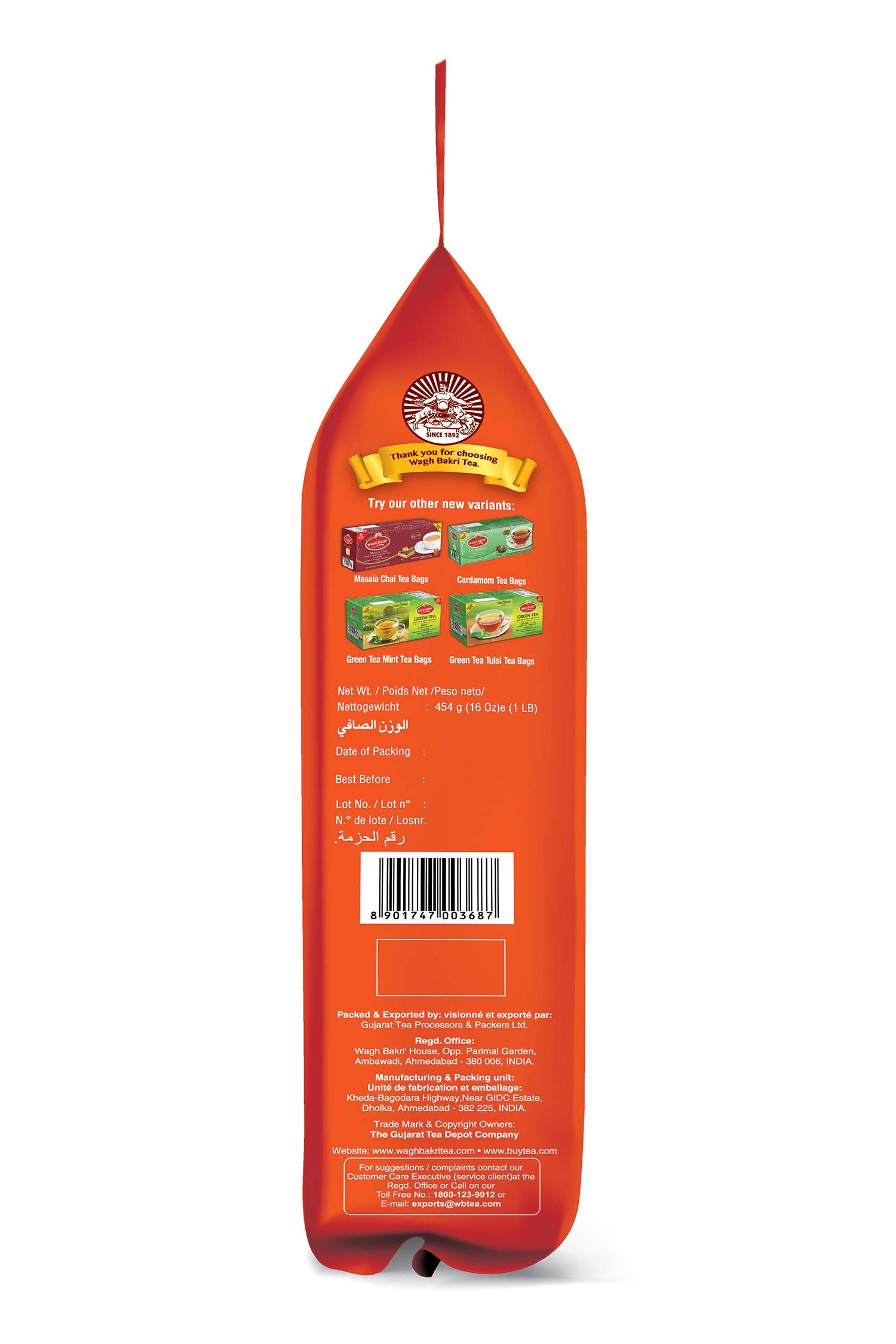 Wagh Bakri deep-color cup showing a full-bodied brew