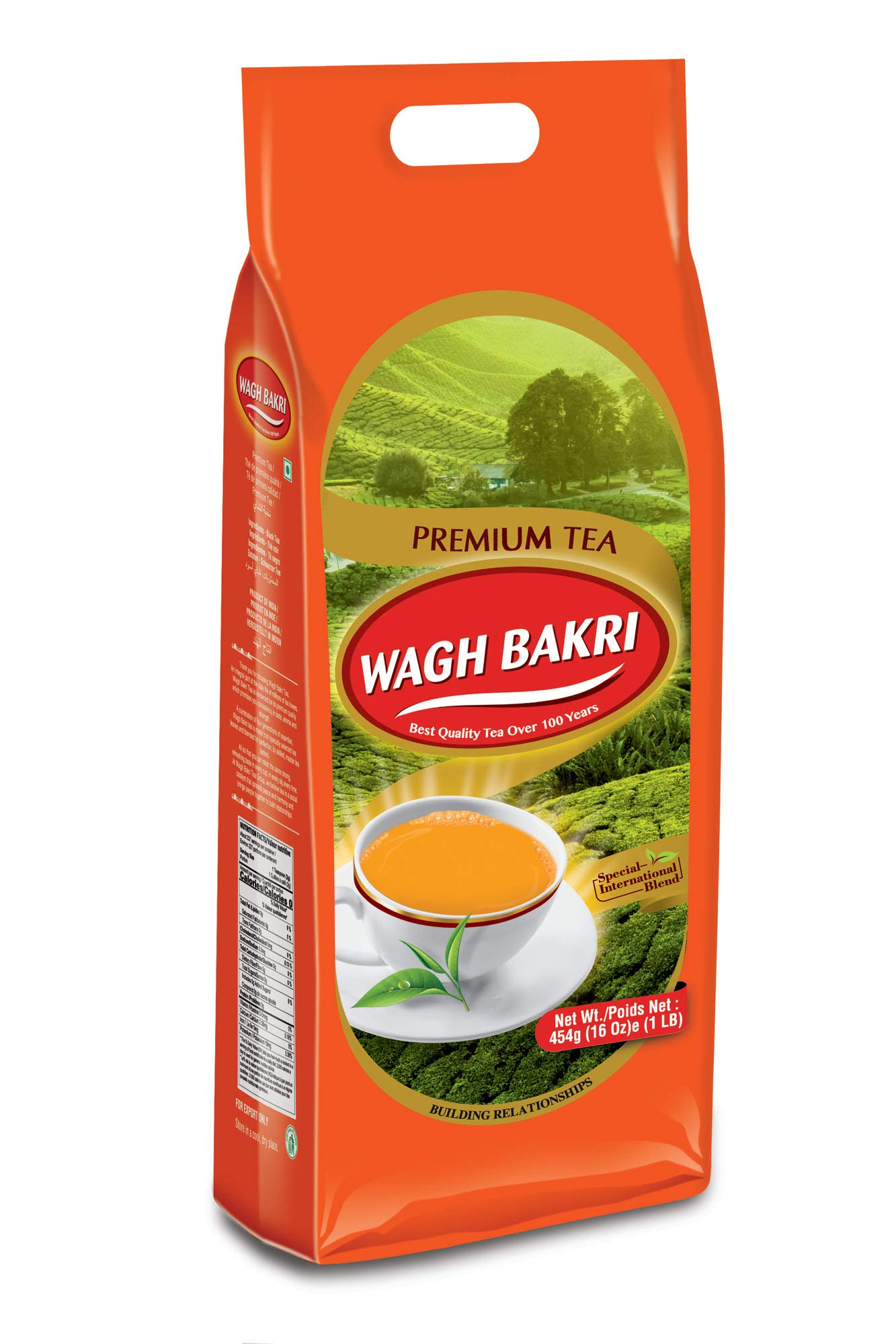 Wagh Bakri hot brew steaming cup highlighting rich flavor and aroma.