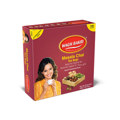 Wagh Bakri Masala Chai spice blend closeup highlights aroma and flavor
