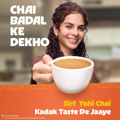 Wagh Bakri Premium Leaf Tea 1kg poly-pack open showing sturdy packaging
