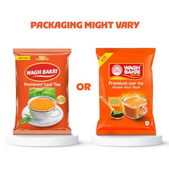 Wagh Bakri Premium Leaf Tea 1kg steaming cup capturing warm fragrance