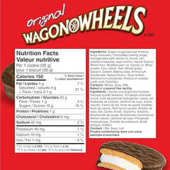 Wagon Wheels Original Cookies box-front-canada: family-friendly snack from a peanut-free facility.