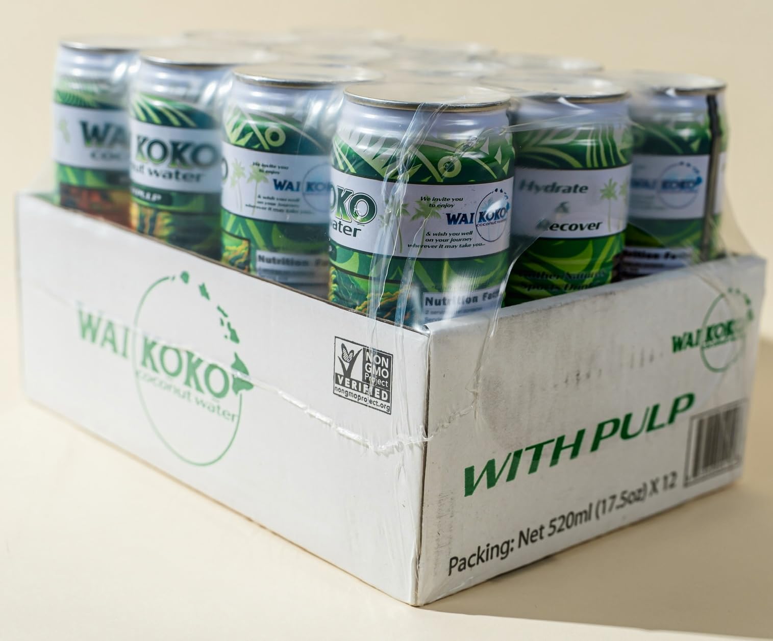 Wai Koko 12-pack display offers convenient hydration on the go