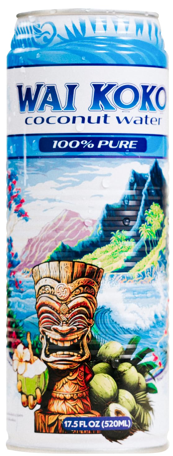 Wai Koko coconut water packshot showing a 12-pack for convenient hydration