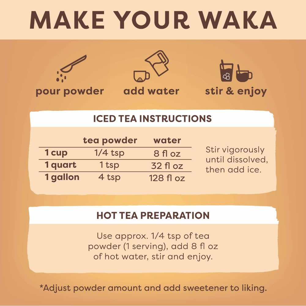 Waka Iced Tea Pour Over delivers refreshing cold drinks at home.