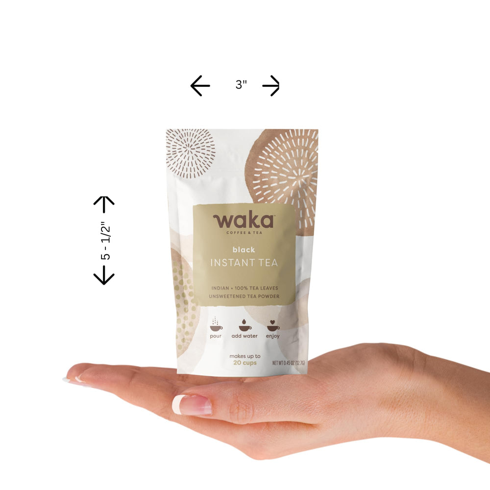 Waka Instant Black Tea iced serving over ice for refreshment