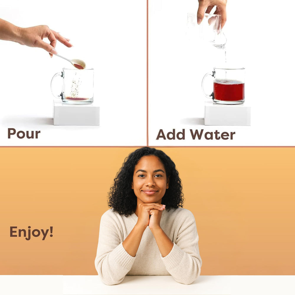 Waka Instant Black Tea with measuring scoop for precise portions