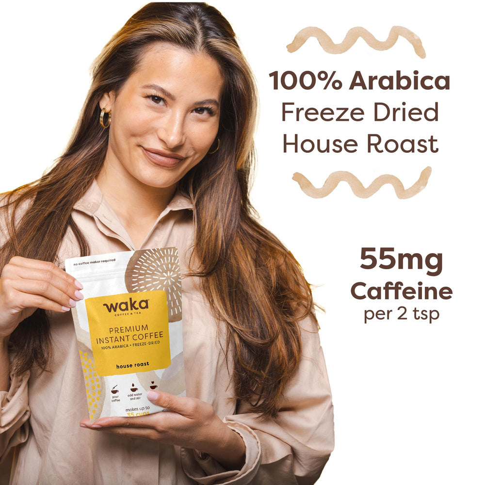 Waka packaging made with post-consumer recycled content and sustainable paper.