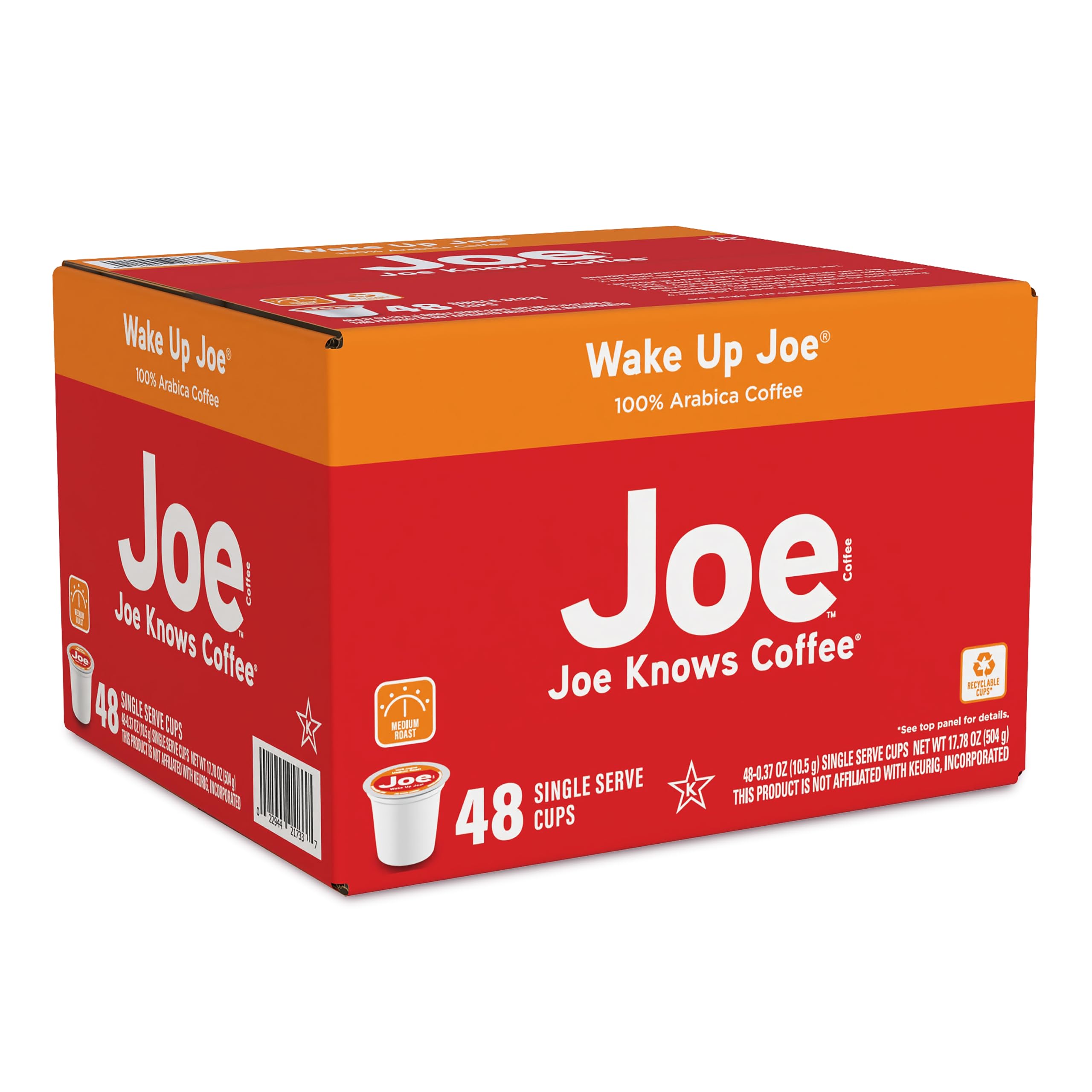 Wake Up Joe 48-count box for convenient home or office use