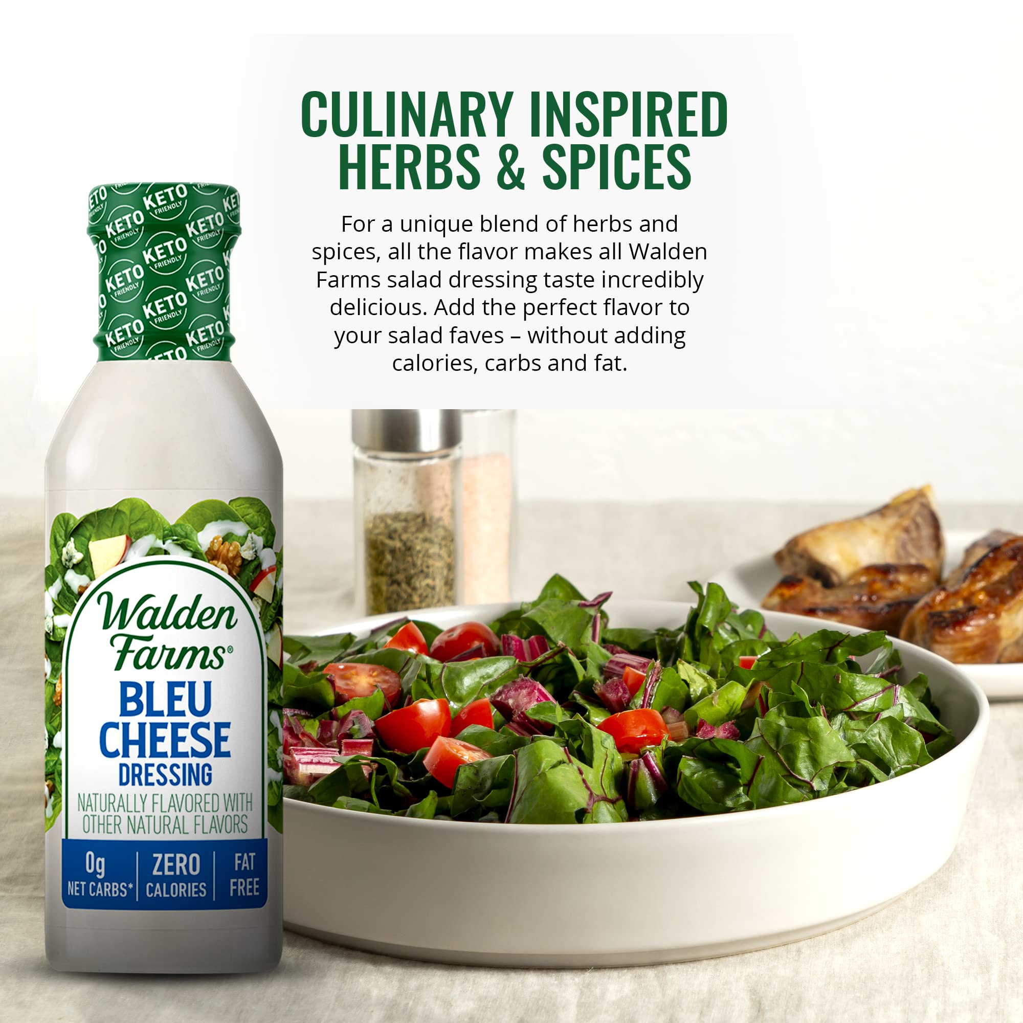 Walden Farms Bleu Cheese Dressing used as a dip for vegetables