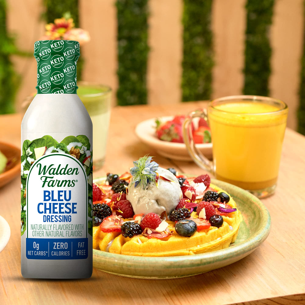 Walden Farms Bleu Cheese Dressing on a grilled chicken wrap