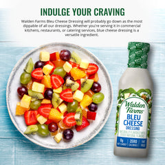 Walden Farms Bleu Cheese Dressing on a fresh salad