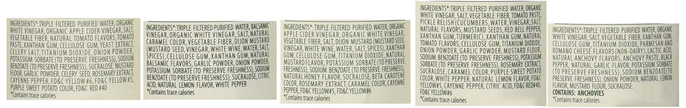 Walden Farms Caesar dressing bottle pour brings bold zest to salads, calorie-free