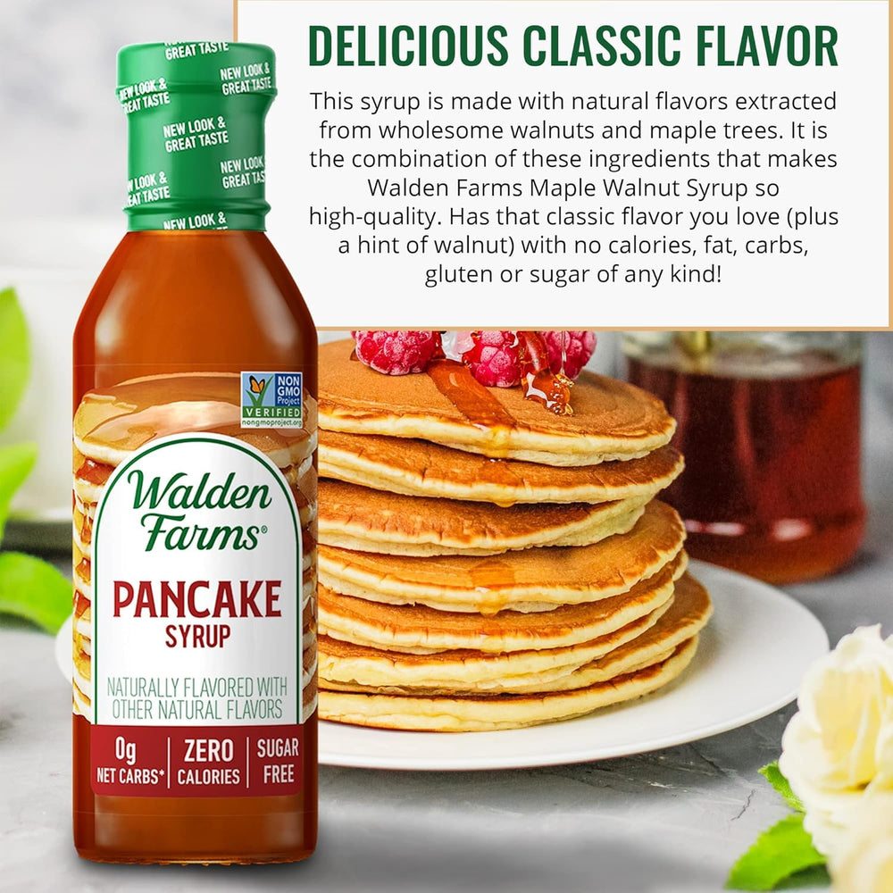 Walden Farms Pancake Syrup use in desserts or flavored milk.