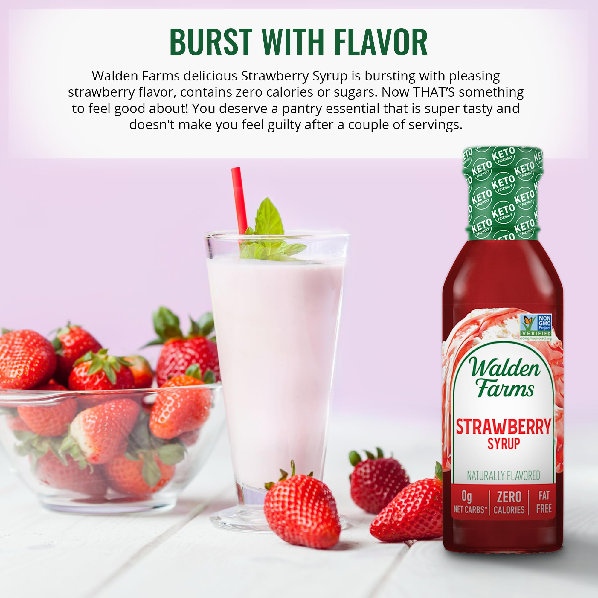 Walden Farms Syrup over ice cream adds flavor without calories.