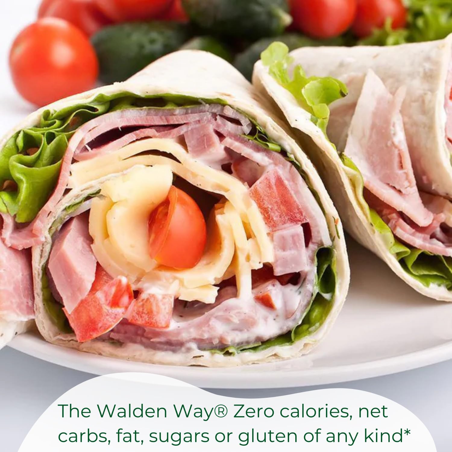 Walden Farms Whipped Peanut Spread stirred into a shake for flavor boost