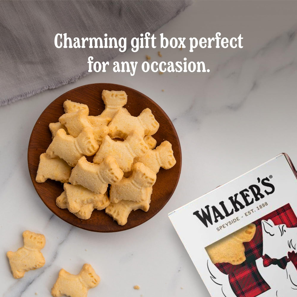 Walkers 3D Scottie packaging highlights premium gift appeal.