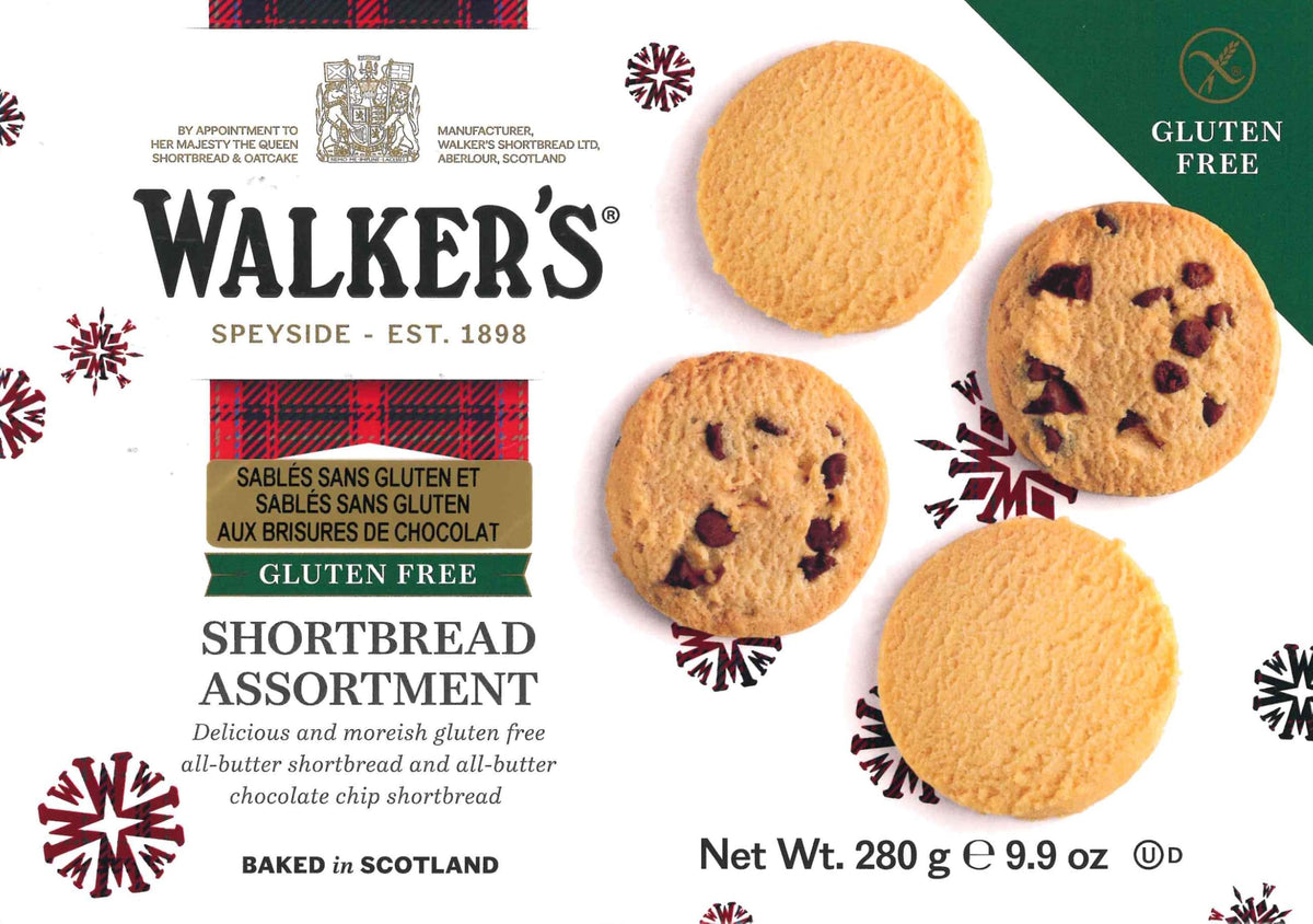 Walkers gluten-free shortbread rounds with rich butter flavor, perfect tea companion
