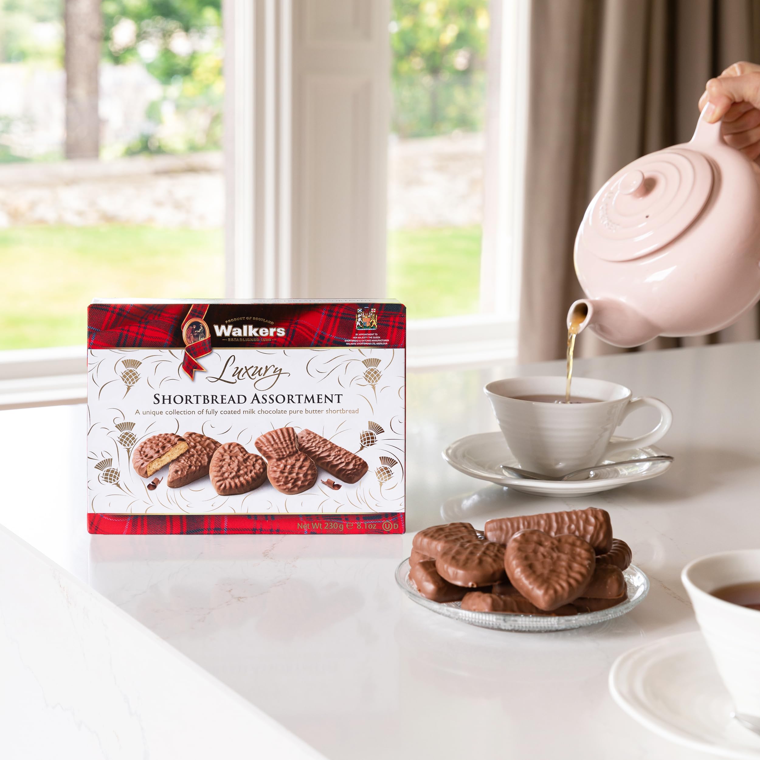 Walkers heritage from 1898 Scotland packaging evokes timeless quality.