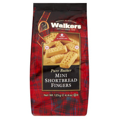 Walkers Mini Shortbread Fingers pack—crisp, buttery biscuits ideal for tea time