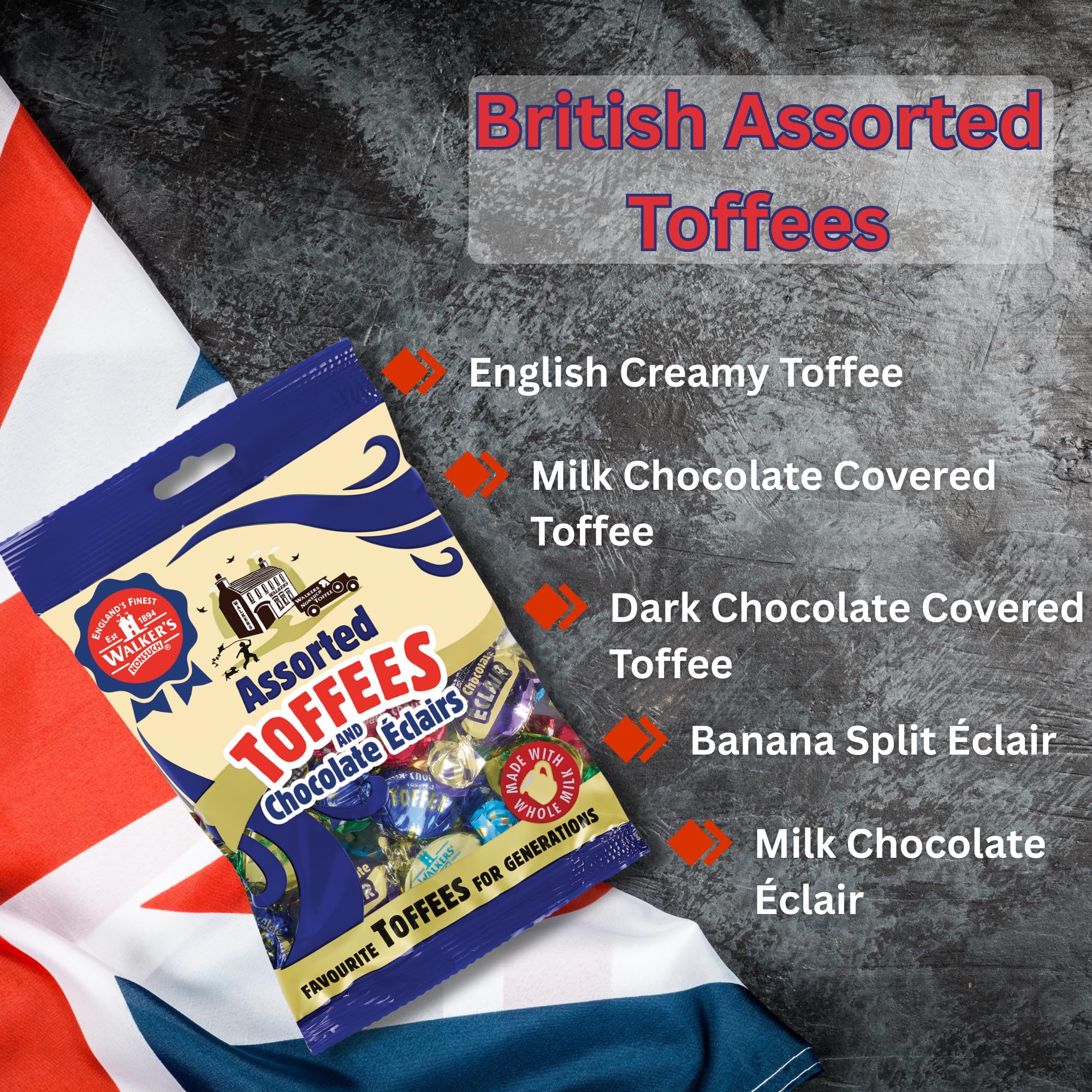 Walkers' Nonsuch British candy imported from the UK offering authentic taste