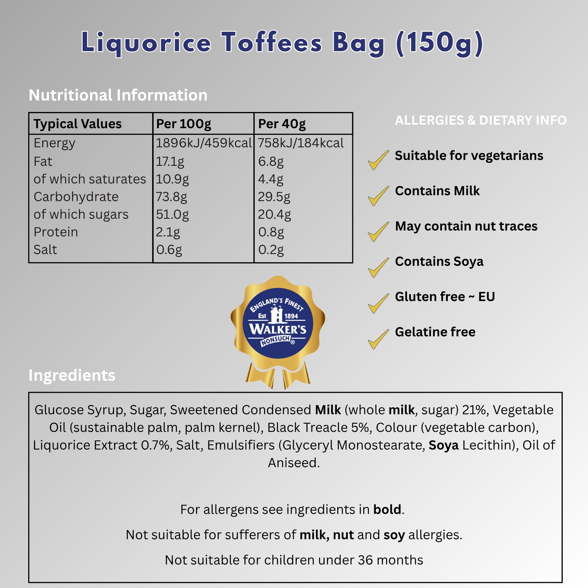 Walkers' Nonsuch gifting idea toffees for birthdays and holidays.