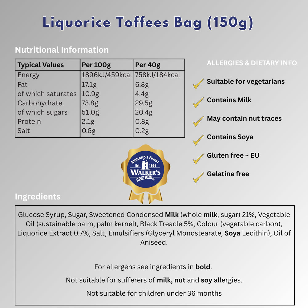 Walkers' Nonsuch gifting idea toffees for birthdays and holidays.