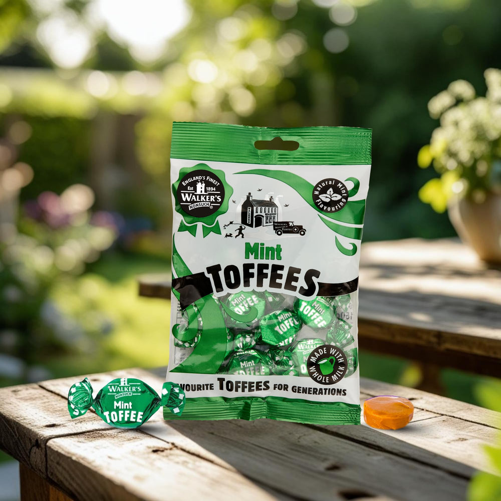 Walkers Nonsuch gluten-free mint toffee, safe indulgence for dietary sensitivities.