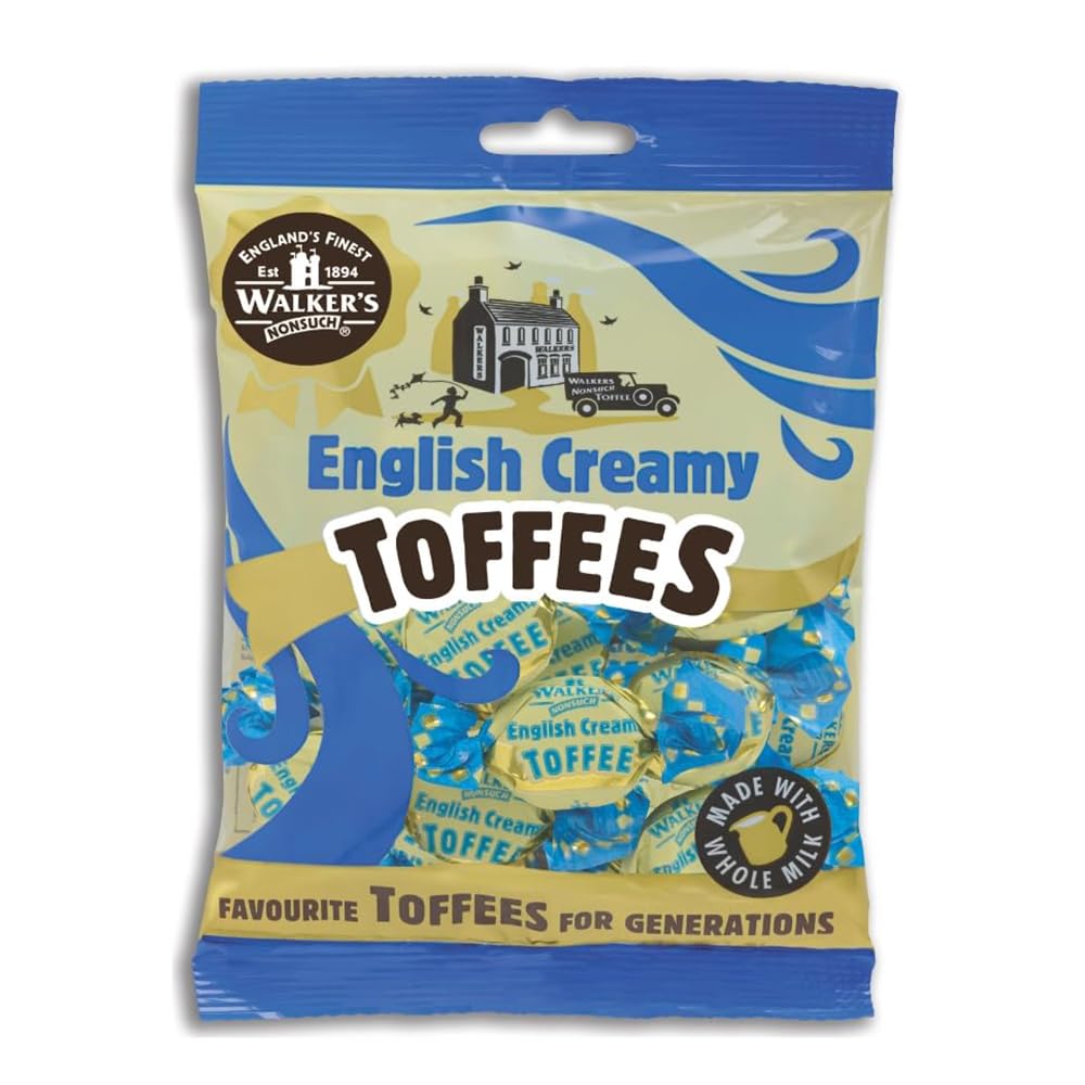 Walkers' Nonsuch English toffee presented for premium snacking