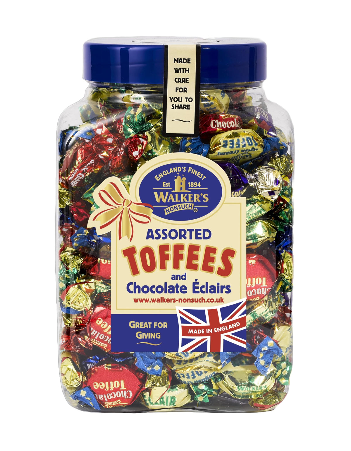 Walkers' Nonsuch assorted toffees in a gift bag for sharing moments.