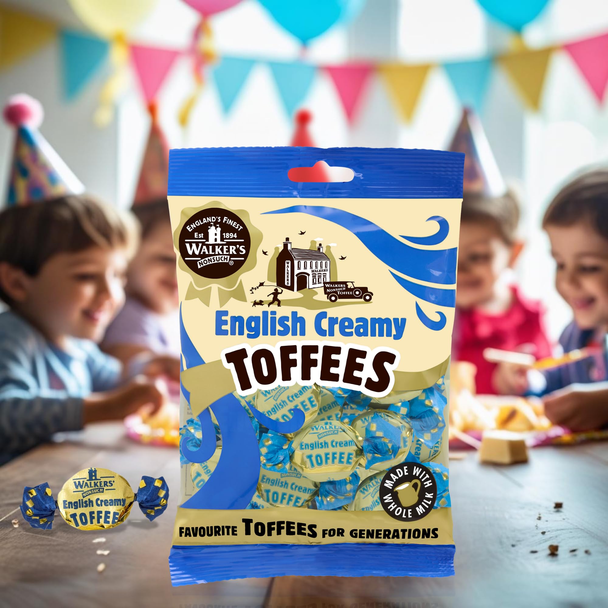 Walkers' Nonsuch toffee tea-time pairing with a classic cup of tea