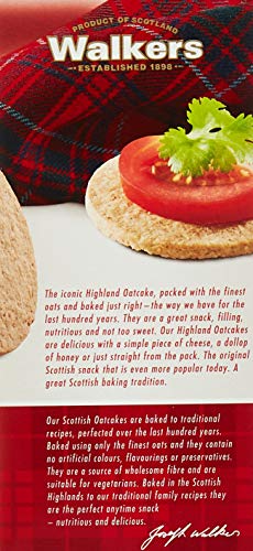 Walkers packaging highlights Scottish heritage and quality.