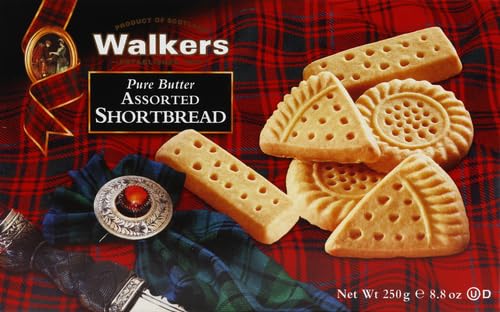 Walker's Shortbread fingers cookies arranged for coffee or tea.