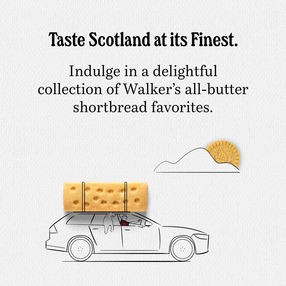Walkers Shortbread uses four simple ingredients for authentic flavor