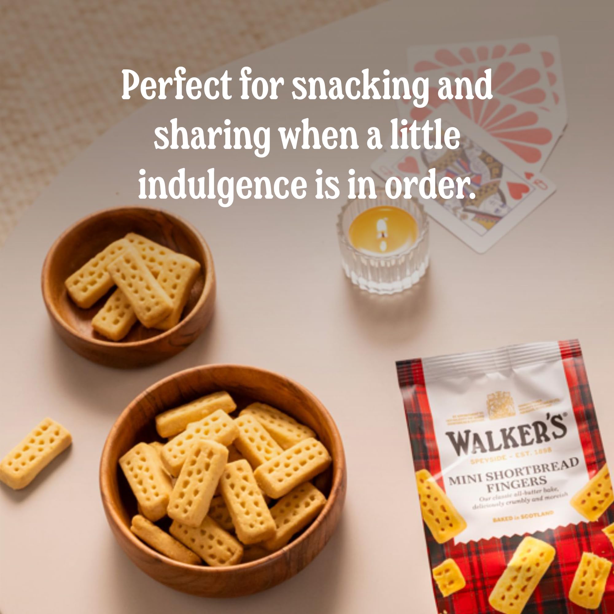 Walkers Shortbread Mini Fingers butter-rich close-up showing crumbly texture