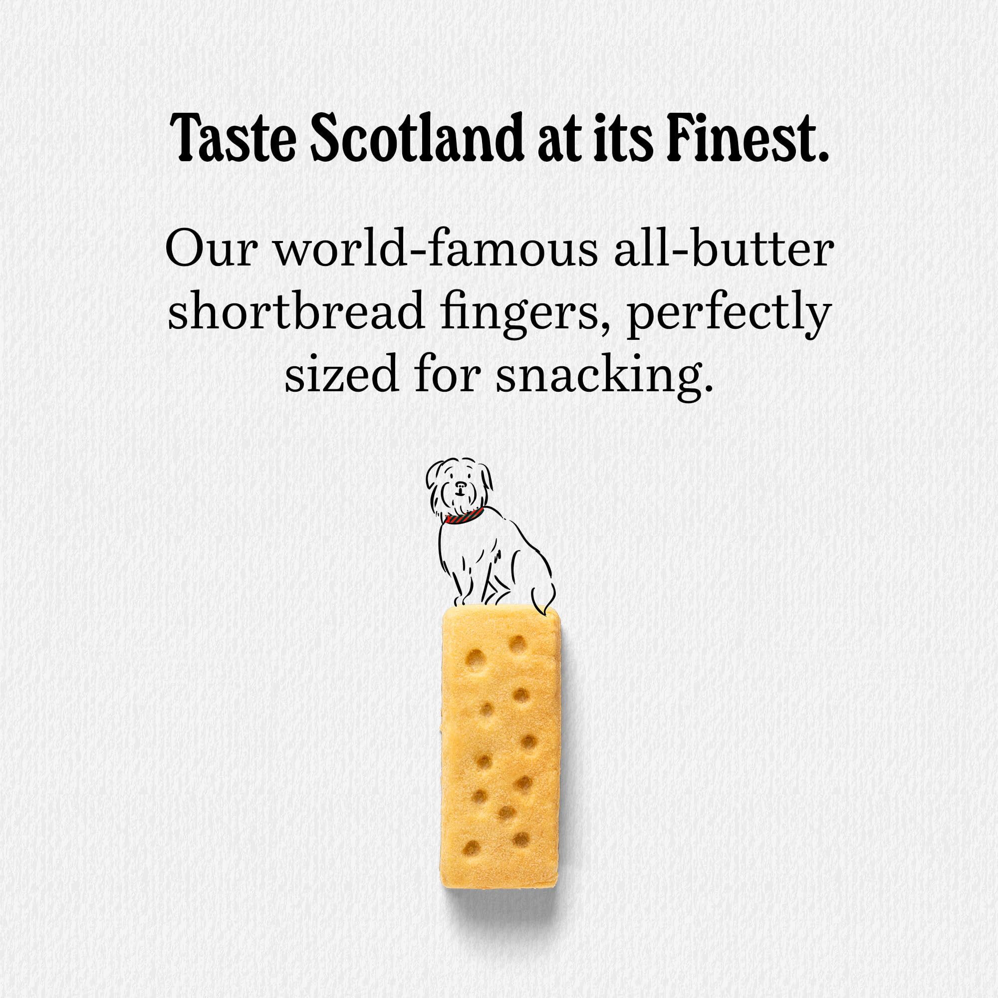 Walkers Shortbread Mini Fingers ready for tea time with comforting aroma