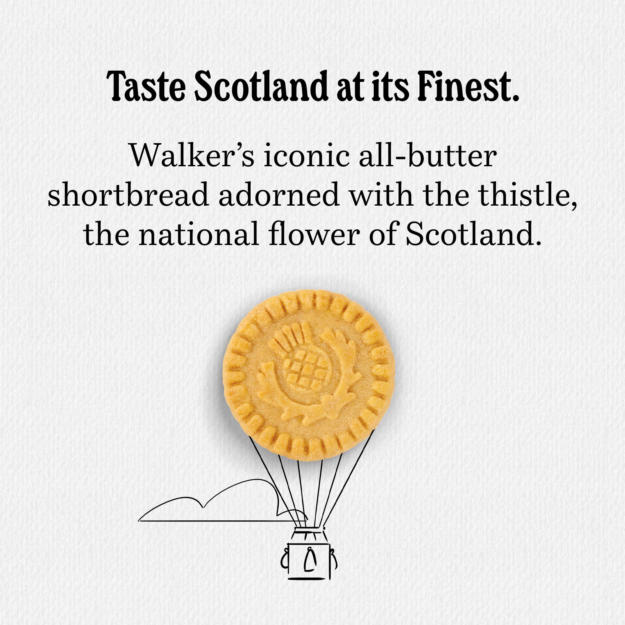 Walkers Shortbread Round packaging with red tartan branding
