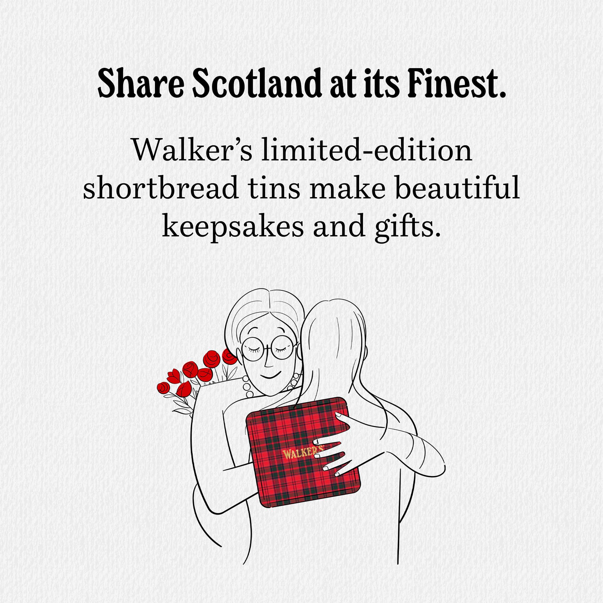 Walkers London Bus Tin opened to reveal all-butter mini fingers ready to share.