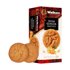 Walkers stem ginger cookies crisp rounds designed for dunking and texture.