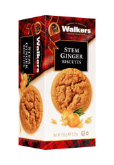 Walkers stem ginger cookies with ginger bits showcase bold flavor in every bite.
