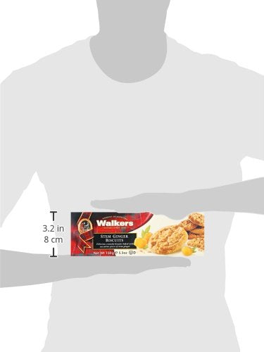 Walkers stem ginger cookies golden brown crust and wholesome appeal.